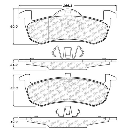 Centric Parts Centric Premium Pads, 300.12790 300.12790